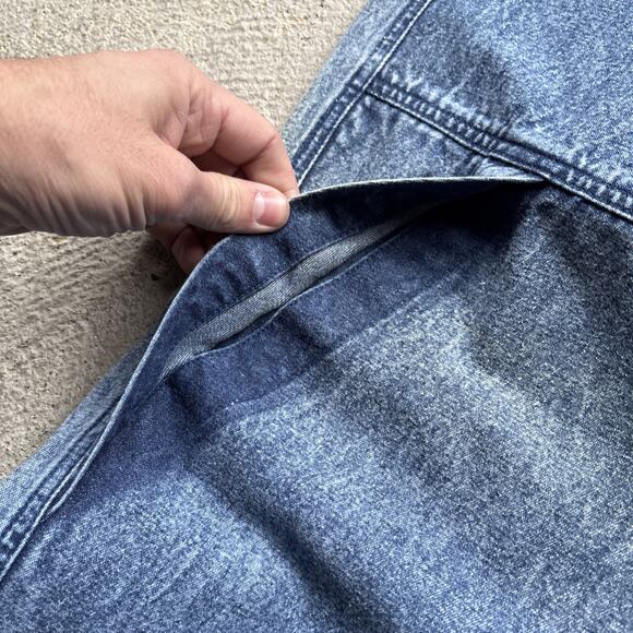 Deadstock 90s Dockers Jeans Men's 30x32 Pleated Denim Levi’s Baggy Acid Vintage - Picture 5 of 16